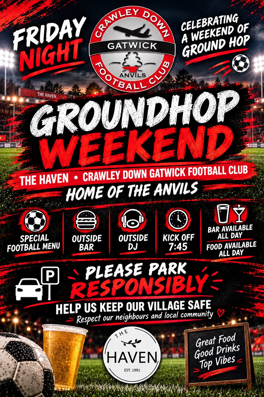 Fri 2nd Oct: Ground Hop: Anvils v Little Common